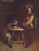 TERBORCH, Gerard Officer Writing a Letter Spain oil painting artist